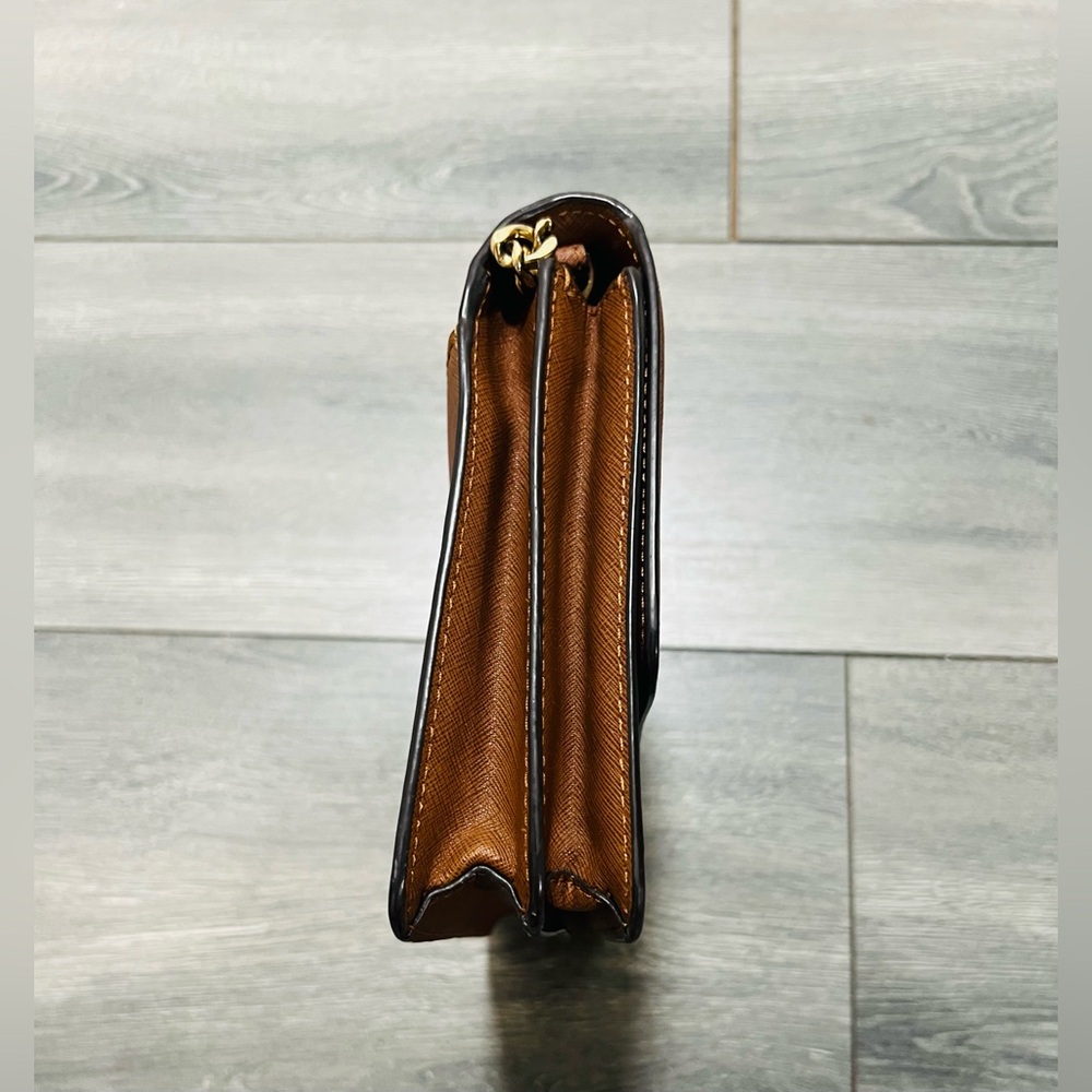Michael Kors Tan Leather Messenger Bag - Picture 2 of 10